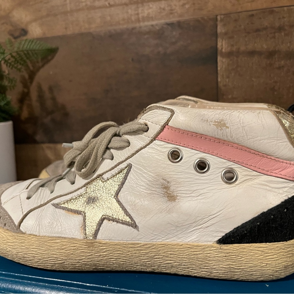 Golden Goose Mid Star Pink White 38 Trainers